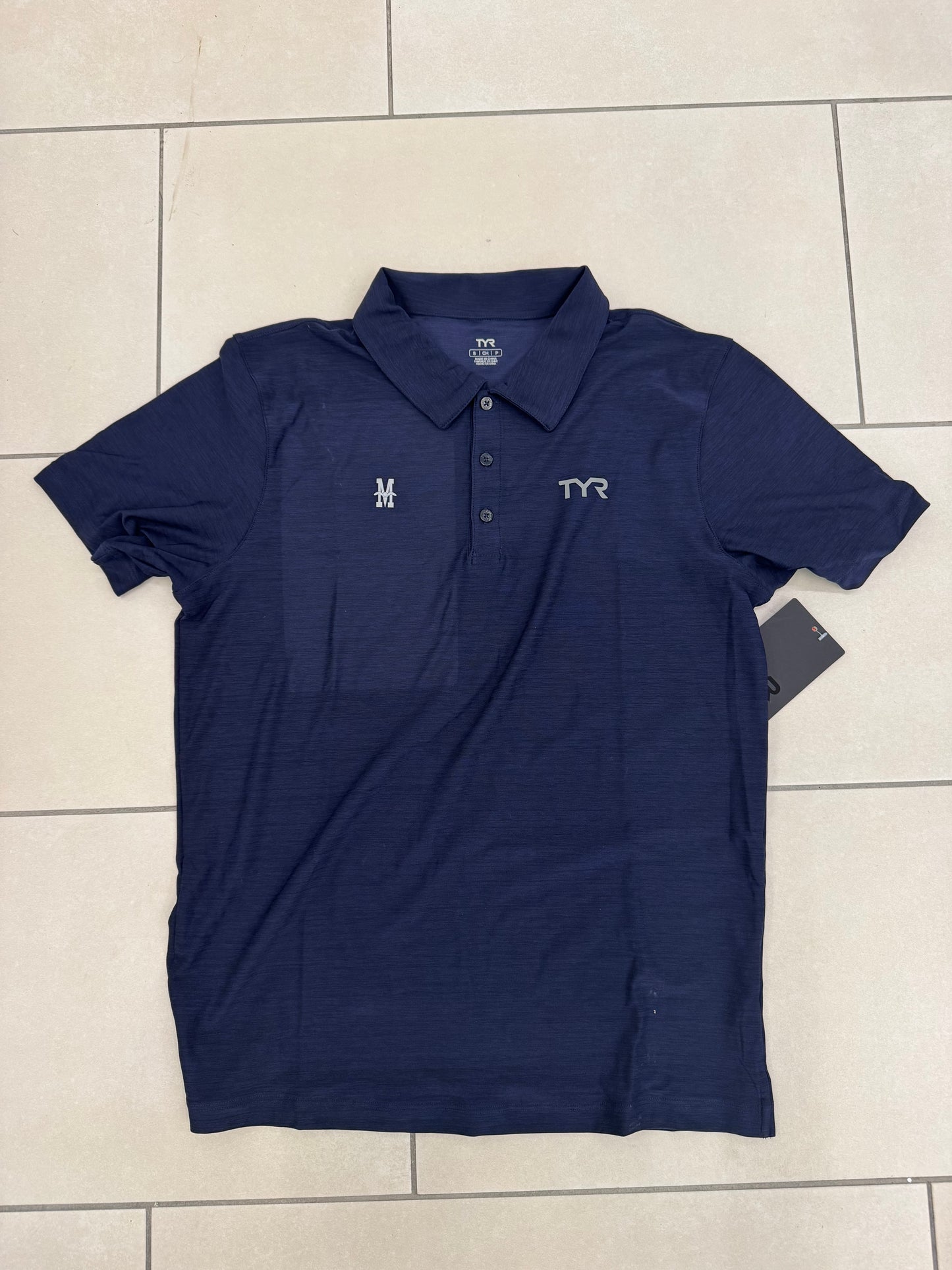 TYR Mens Polo with Metro Logo