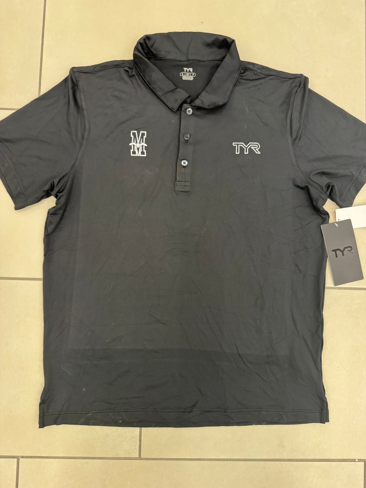 TYR Mens Polo with Metro Logo