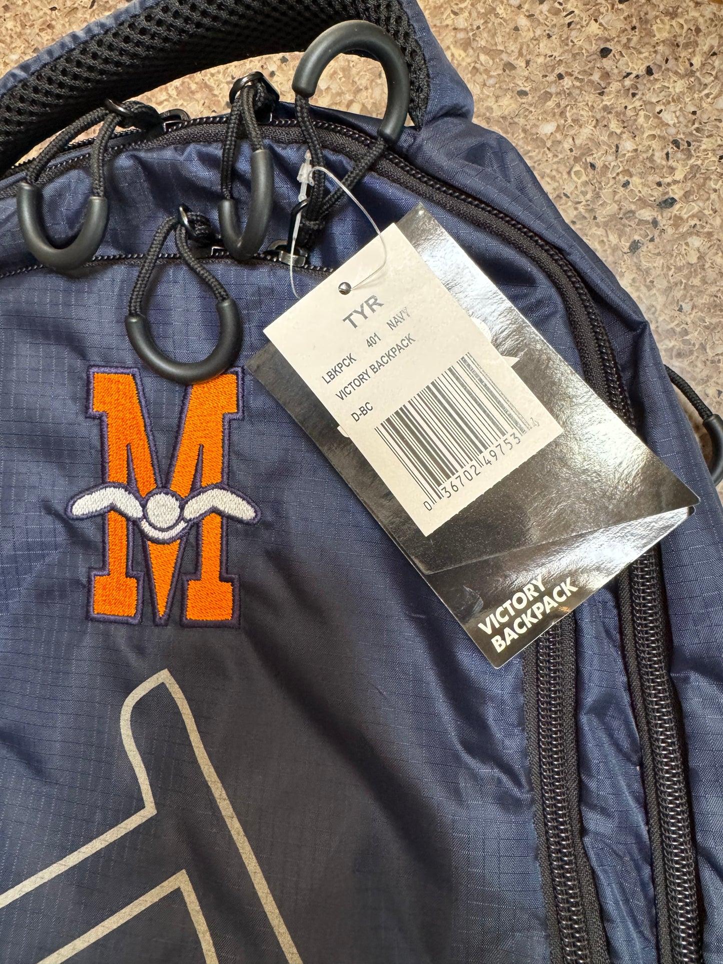 Practice bag- Navy TYR Victory Backpack with Metro Logo- not personalized