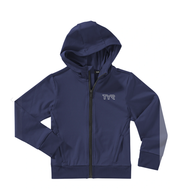 TYR NEW Youth Team Tech Warmup Zip Hoodie