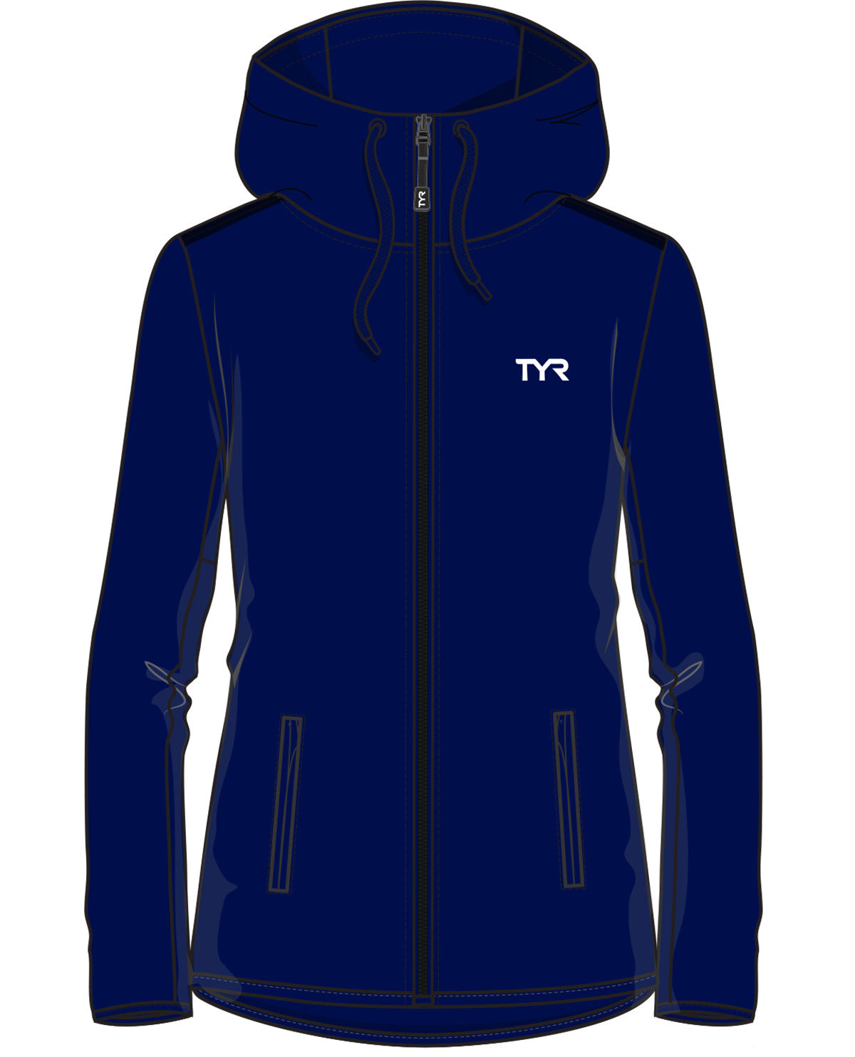 TYR Women's Team Warmup Zip Hoodie